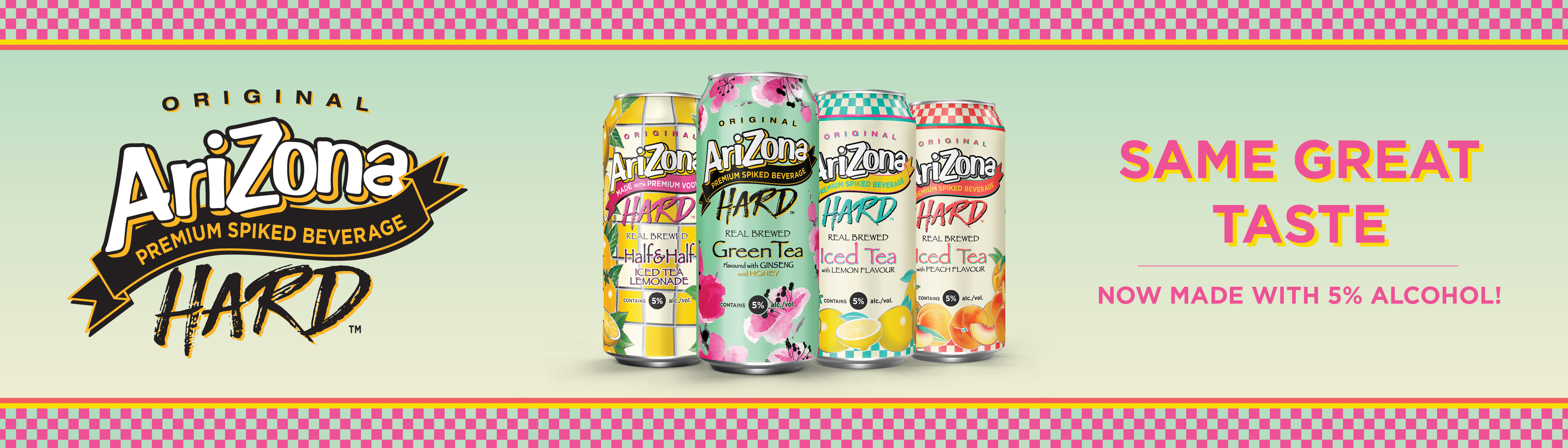 Original Arizona Hard Premium Spiked Beverage: Same great taste, now with 5% alcohol!