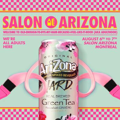 We’re inviting Quebecers to live out their ‘90s dream of dyeing their hair a wild colour, for free! On August 6-7th visit us at 227 Notre Dame-West for your chance at a hair makeover and to try AriZona Hard flavours. 

Quebecers of legal age can book a first come, first serve appointment with a stylist at AdultingWithAriZona.com.