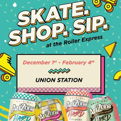 Join us at TD Union Winter Roller Express in Toronto from Dec 1st - Feb 4th where you can strap on some roller skates for a ride around the track, grab some totally 90s merch, then sip on some super nostalgic Arizona Hard. We know, it does sound awesome. See you there!